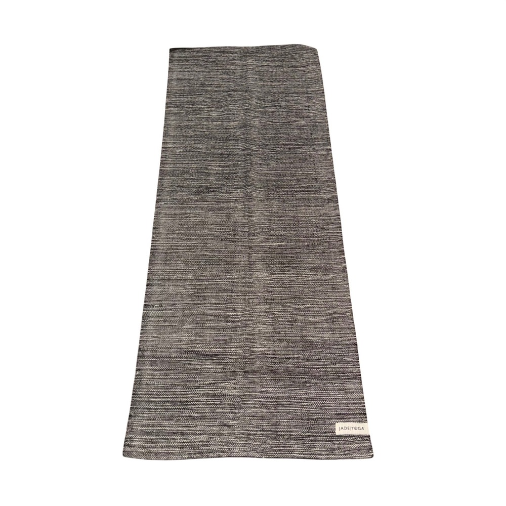 Jade Yoga Mysore Cotton Rug Unisex OS Black White Excellent Handwoven Organic